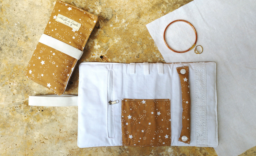 Pochette à bijoux Vintage Kaki