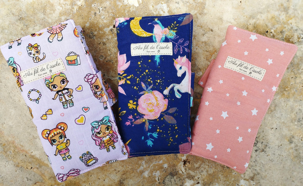 Pochette à barrettes