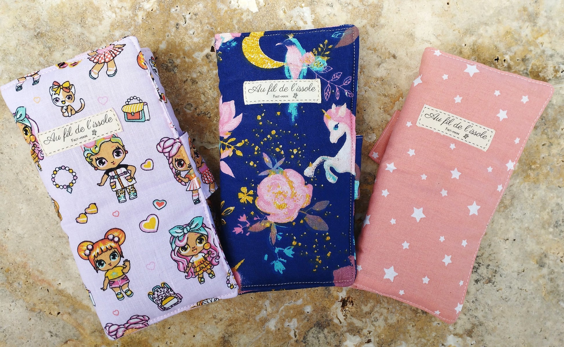 Pochette à barrettes