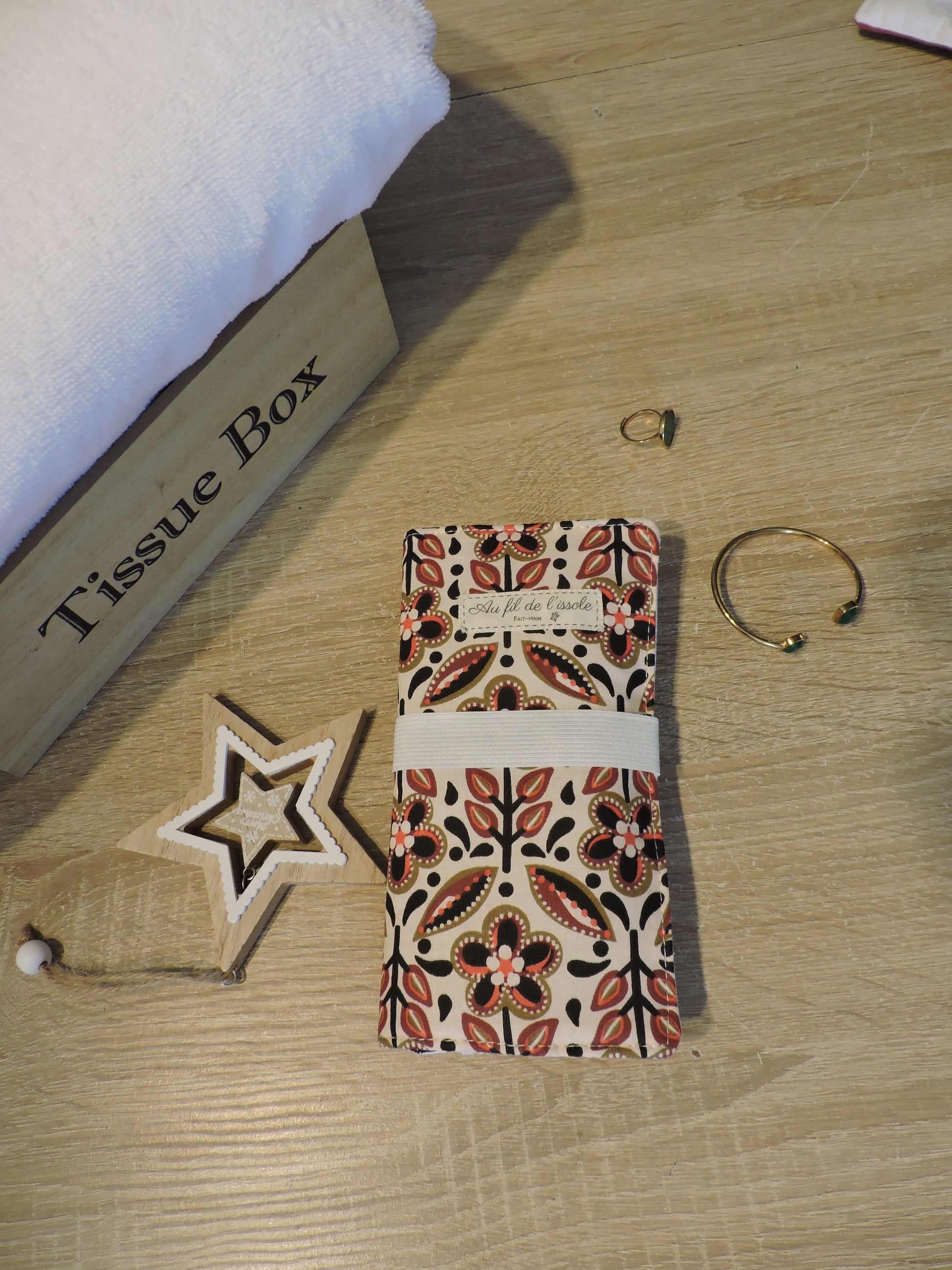 Pochette à bijoux - Ecru Havane