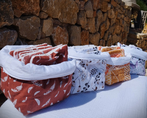 Ensemble: La panière + 10 lingettes