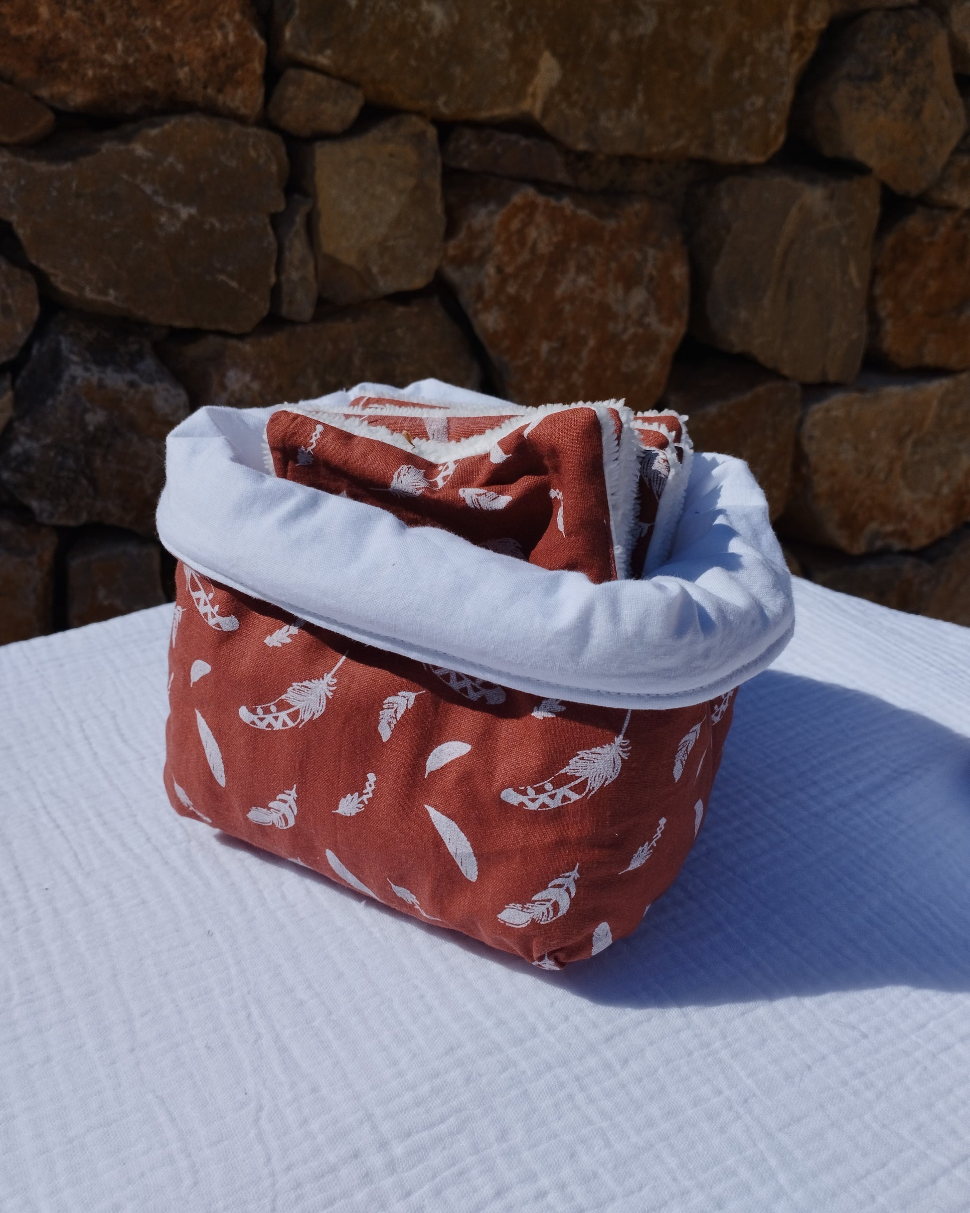 Ensemble: La panière + 10 lingettes