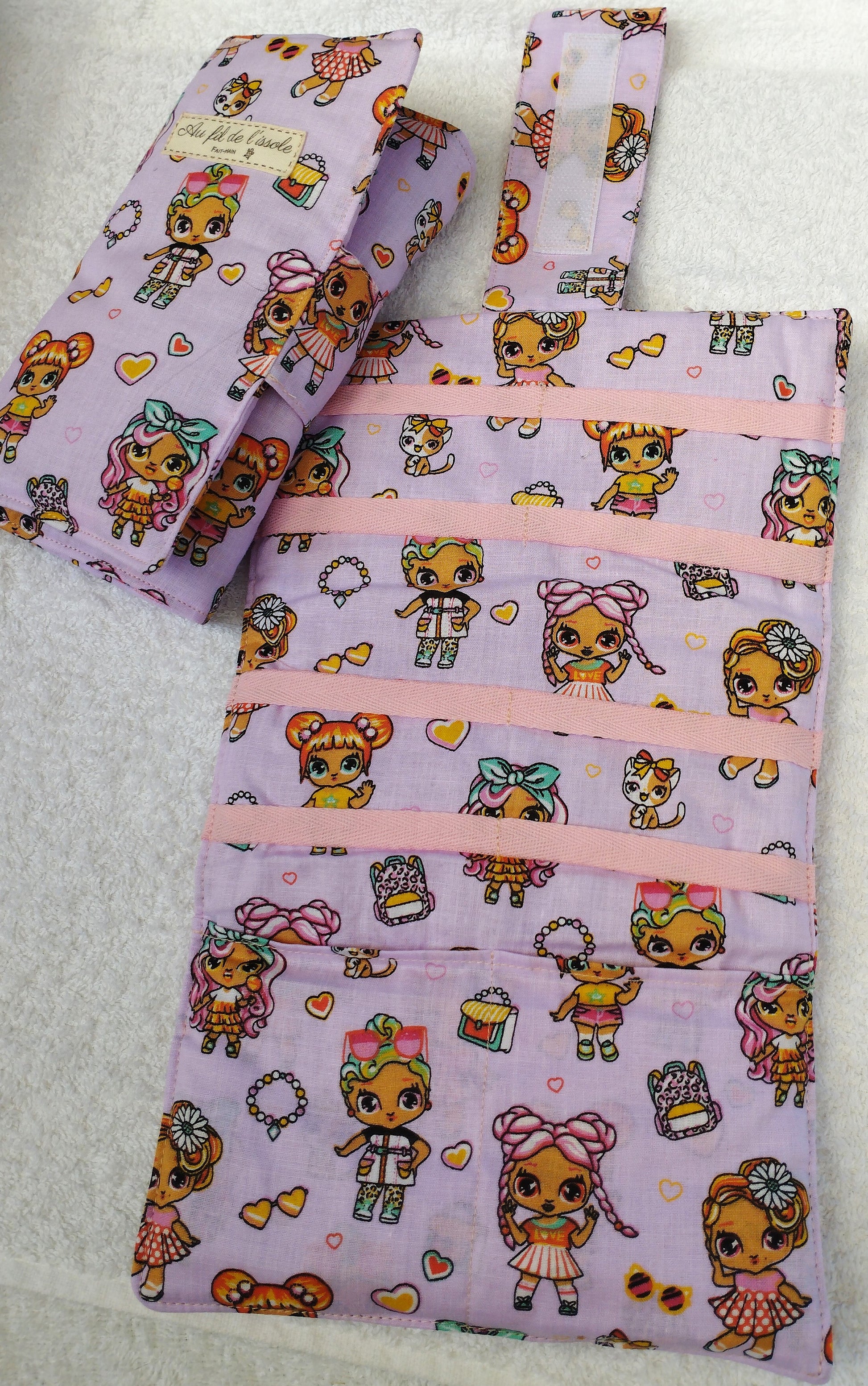 Pochette à barrettes