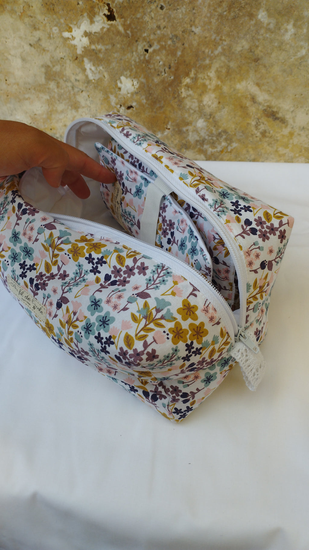 Trousse de toilette Nil-ocre