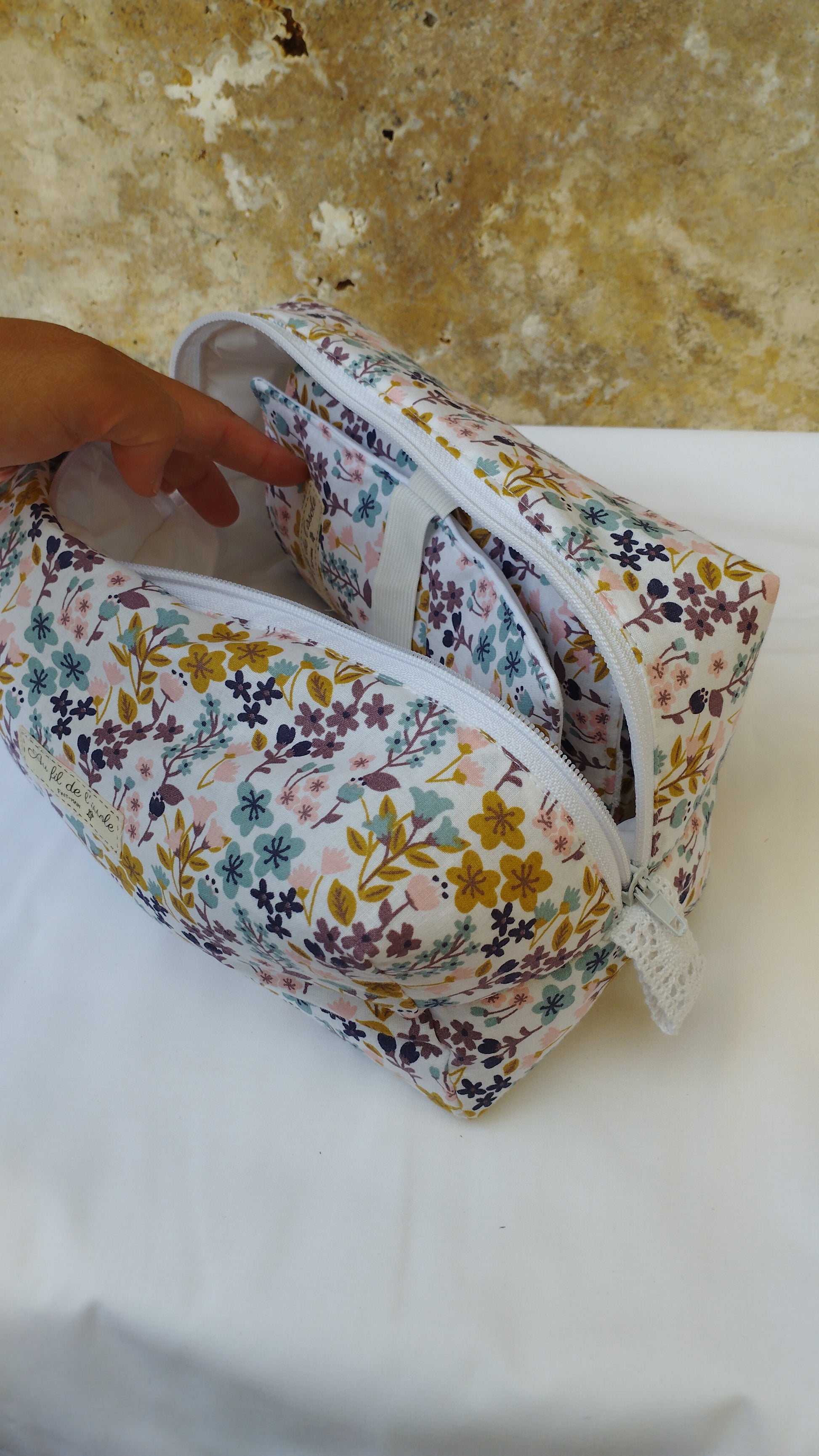 Trousse de toilette Nil-ocre