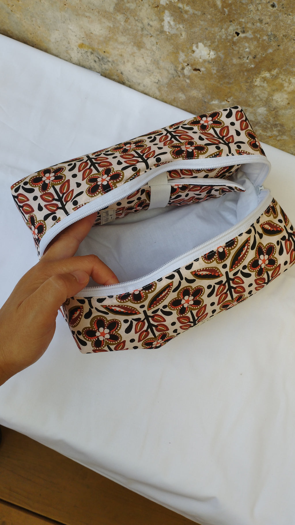 Trousse de toilette Ecru havane