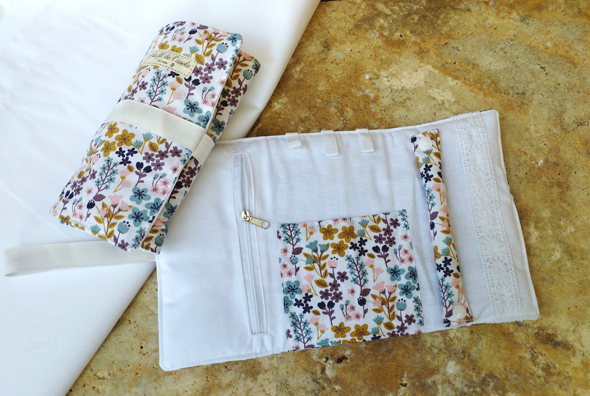 Pochette à bijoux Nil-ocre